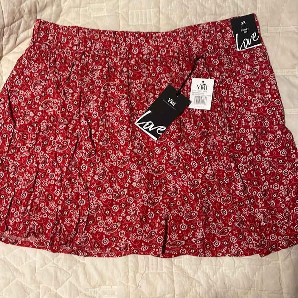 YMI. Skort. Size 3X. NWT